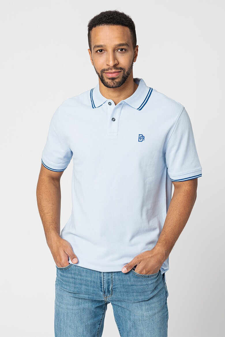 Banana Republic Tricou polo de bumbac organic cu detalii contrastante - Pled.ro