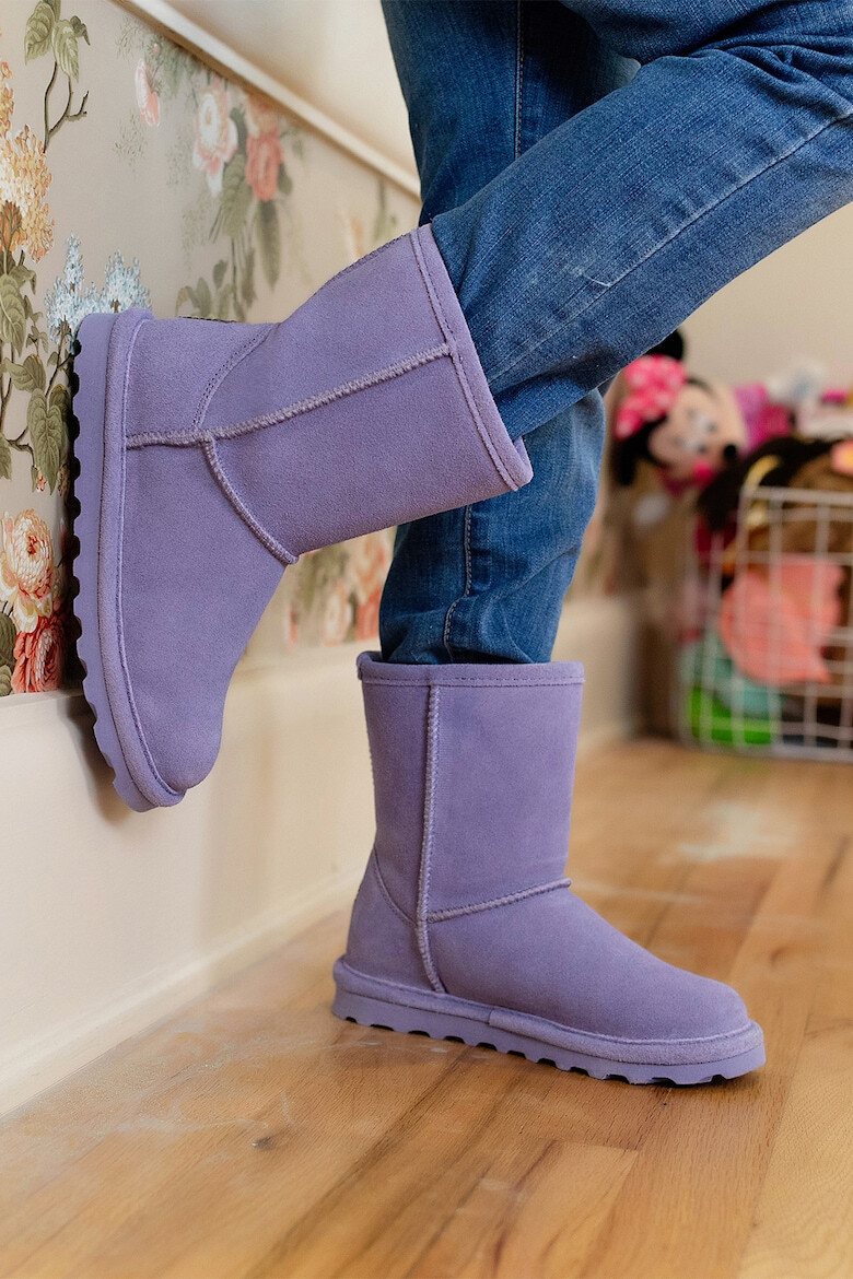 BEARPAW Cizme de piele intoarsa cu captuseala de lana fara inchidere Elle Youth - Pled.ro