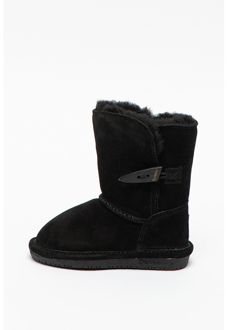 BEARPAW Cizme medii de piele intoarsa Abigail - Pled.ro