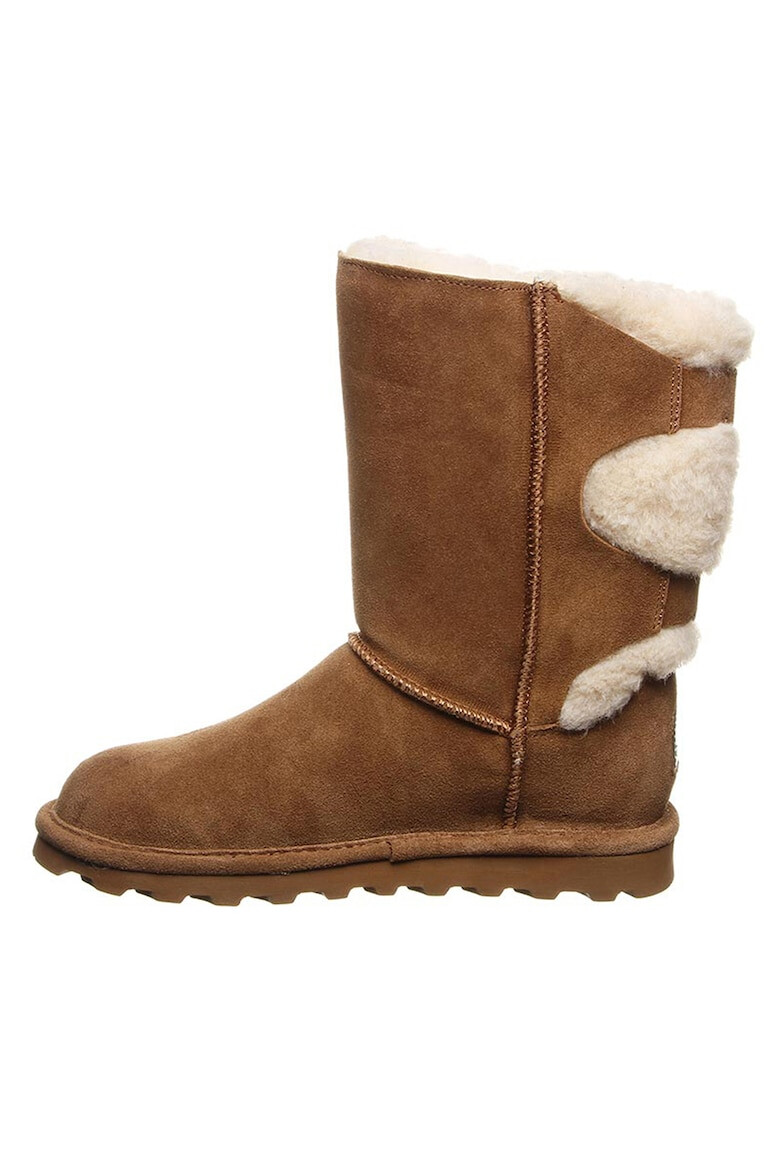 BEARPAW Cizme mid-calf din piele intoarsa cu finisaj rezistent la apa si insertii din blana sintetica Eloise - Pled.ro