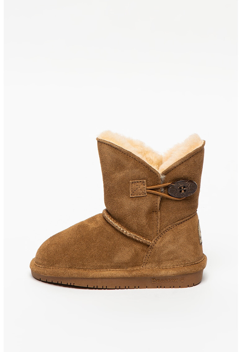 BEARPAW Ghete de piele intoarsa cu captuseala de lana Rosie Toddler - Pled.ro