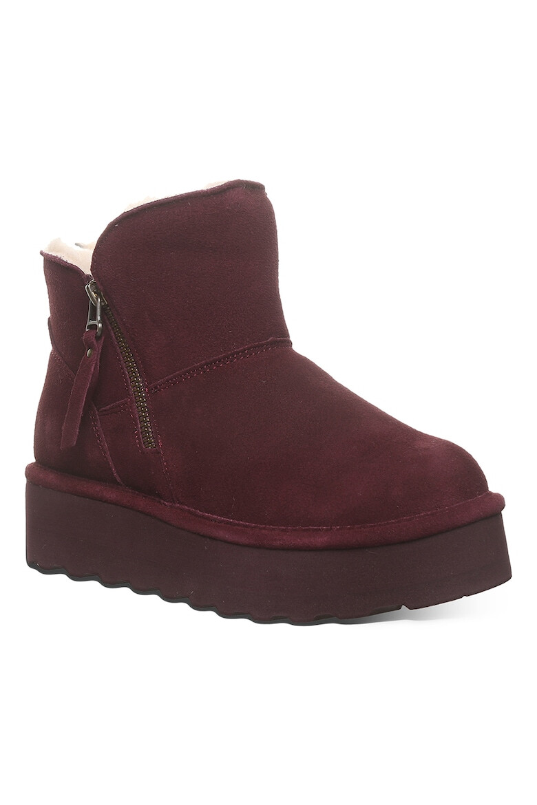 BEARPAW Ghete de piele intoarsa cu fermoar - Pled.ro