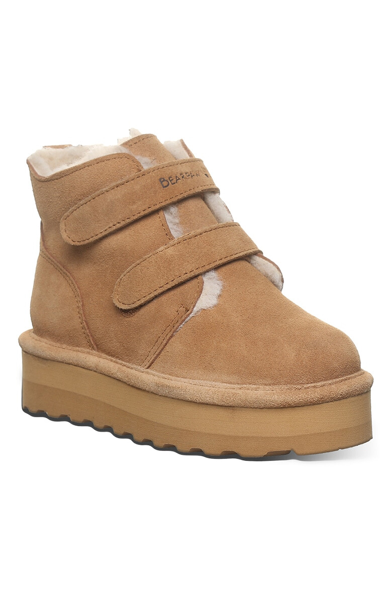 BEARPAW Ghete de piele intoarsa cu velcro Retro Larisa - Pled.ro