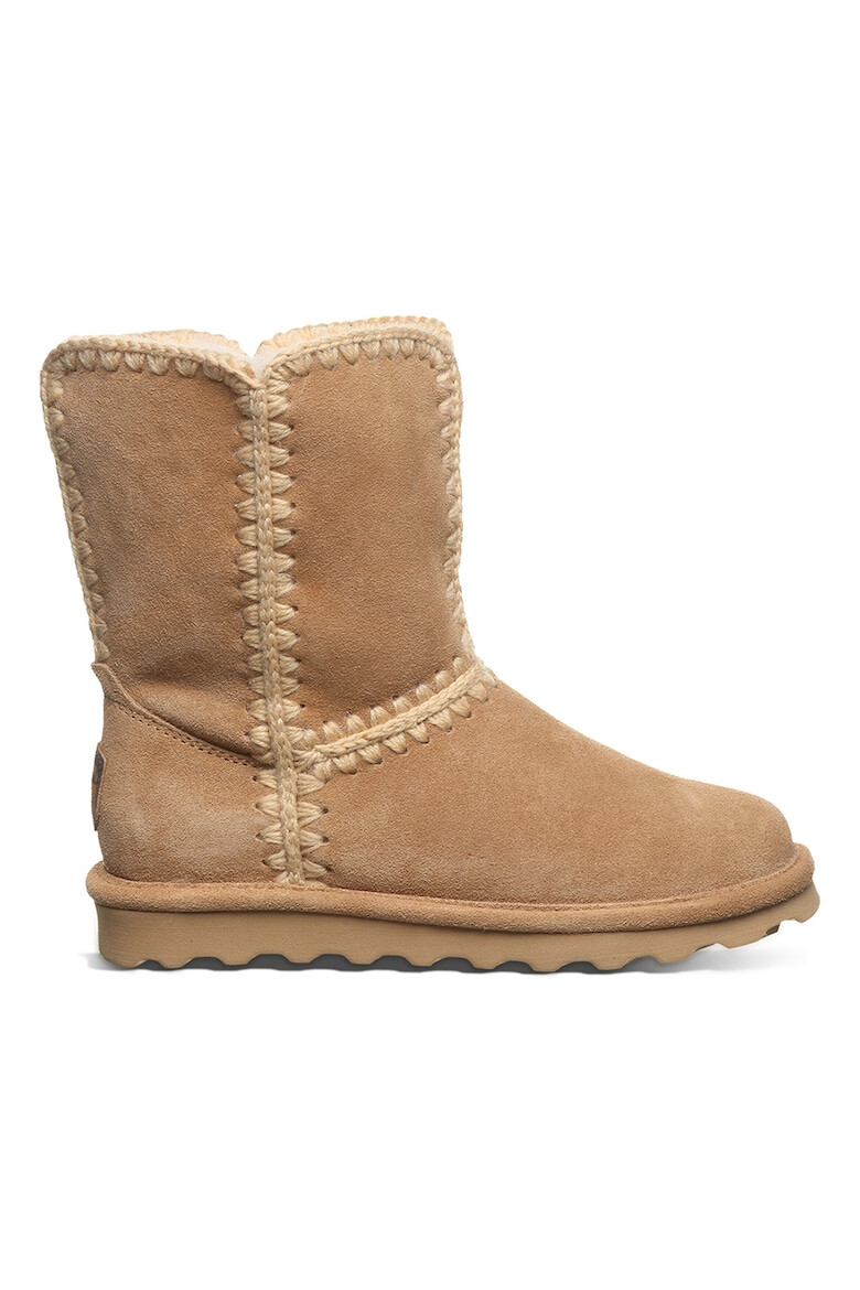 BEARPAW Ghete din piele intoarsa cu captuseala din amestec de lana fara inchidere Isabelle - Pled.ro