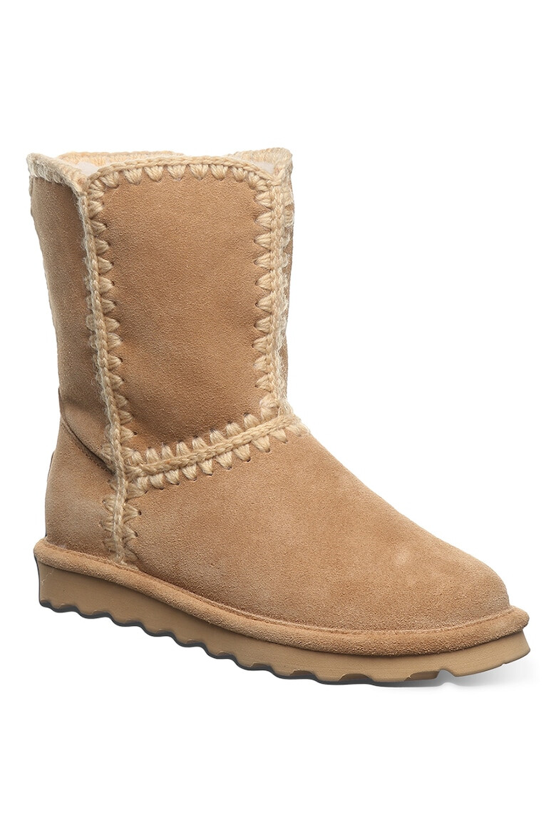 BEARPAW Ghete din piele intoarsa cu captuseala din amestec de lana fara inchidere Isabelle - Pled.ro