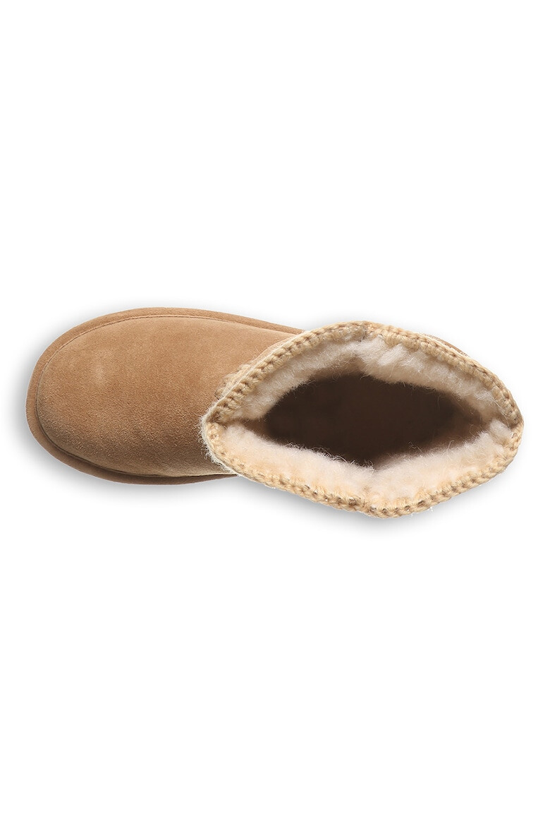 BEARPAW Ghete din piele intoarsa cu captuseala din amestec de lana fara inchidere Isabelle - Pled.ro