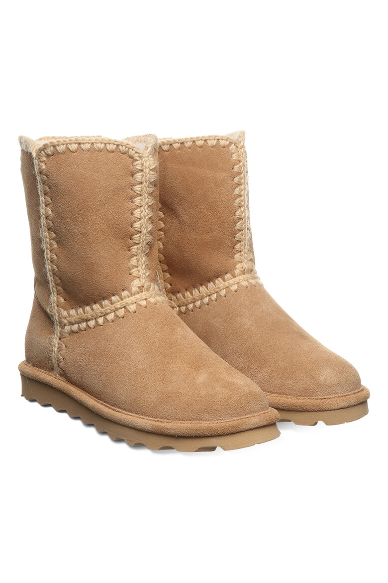 BEARPAW Ghete din piele intoarsa cu captuseala din amestec de lana fara inchidere Isabelle - Pled.ro