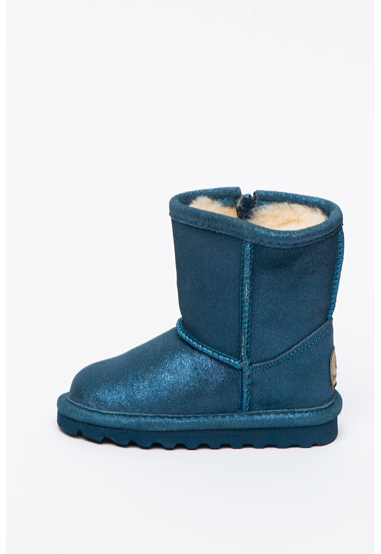 BEARPAW Ghete de piele intoarsa cu captuseala de lana si aspect lucios Emma - Pled.ro