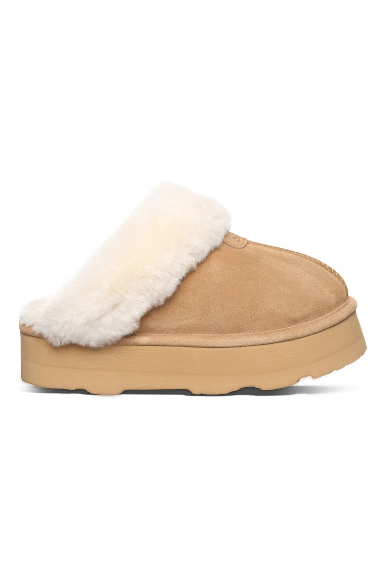 BEARPAW Papuci de casa din piele intoarsa cu finisaj rezistent la apa Retro Loki - Pled.ro