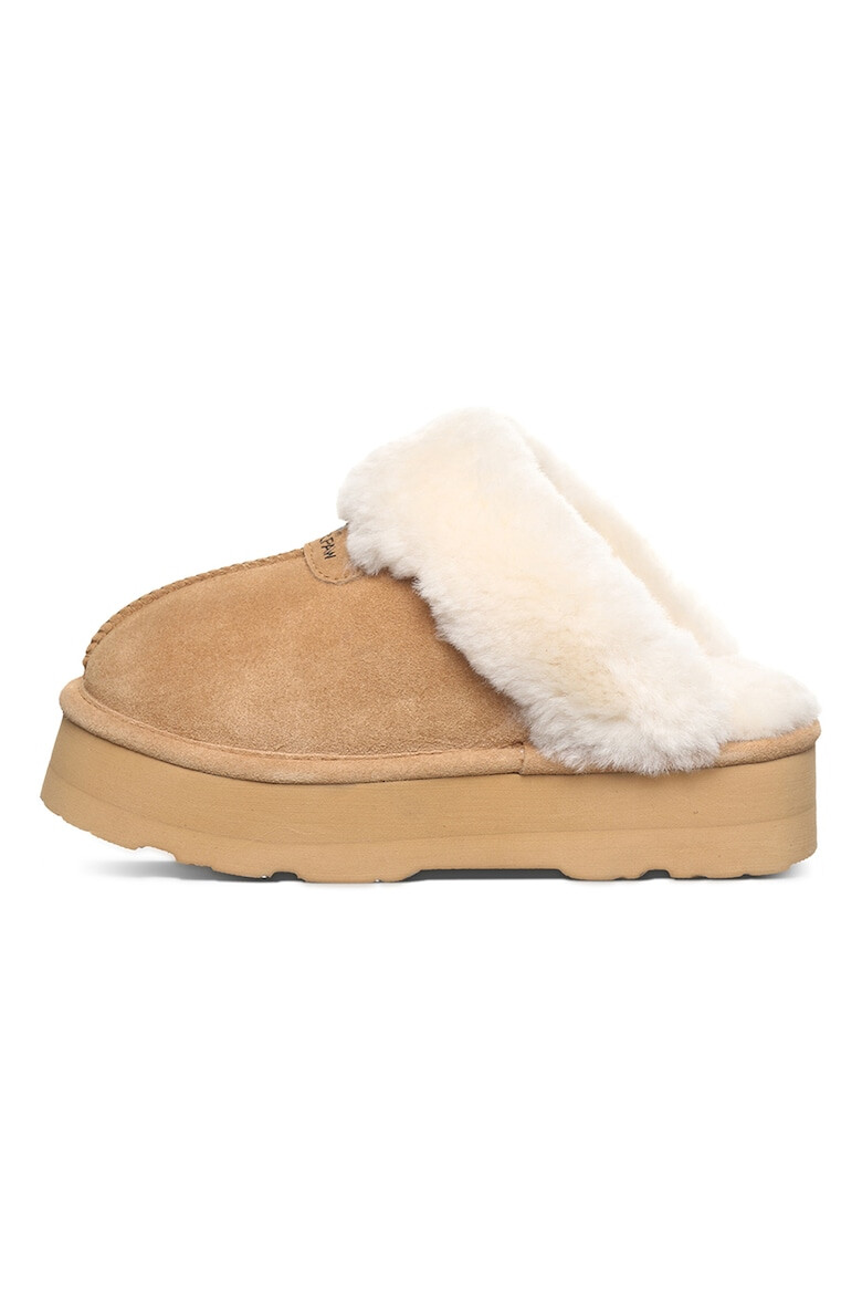 BEARPAW Papuci de casa din piele intoarsa cu finisaj rezistent la apa Retro Loki - Pled.ro