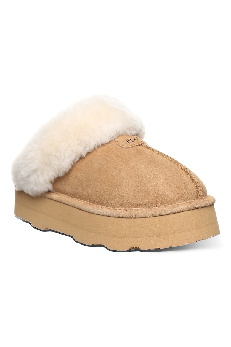 BEARPAW Papuci de casa din piele intoarsa cu finisaj rezistent la apa Retro Loki - Pled.ro