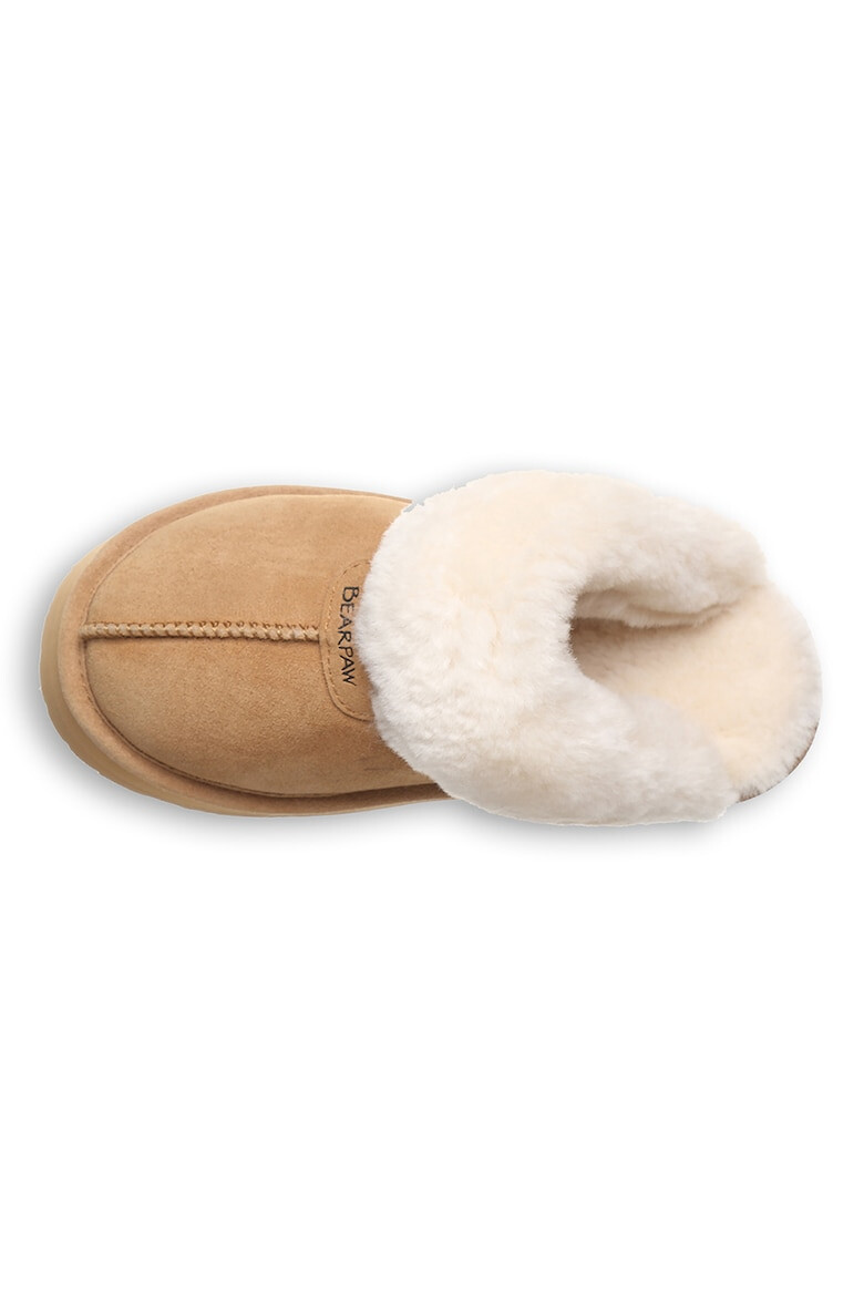 BEARPAW Papuci de casa din piele intoarsa cu finisaj rezistent la apa Retro Loki - Pled.ro