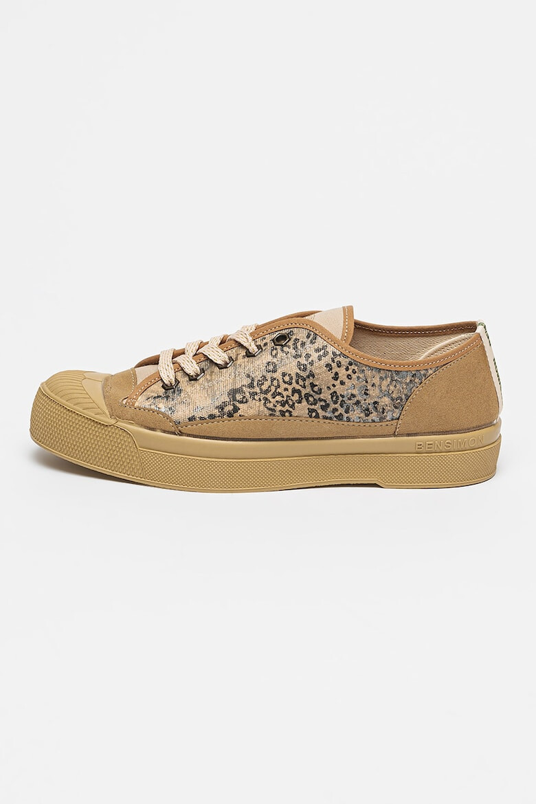 Bensimon Tenisi din material textil cu animal print - Pled.ro