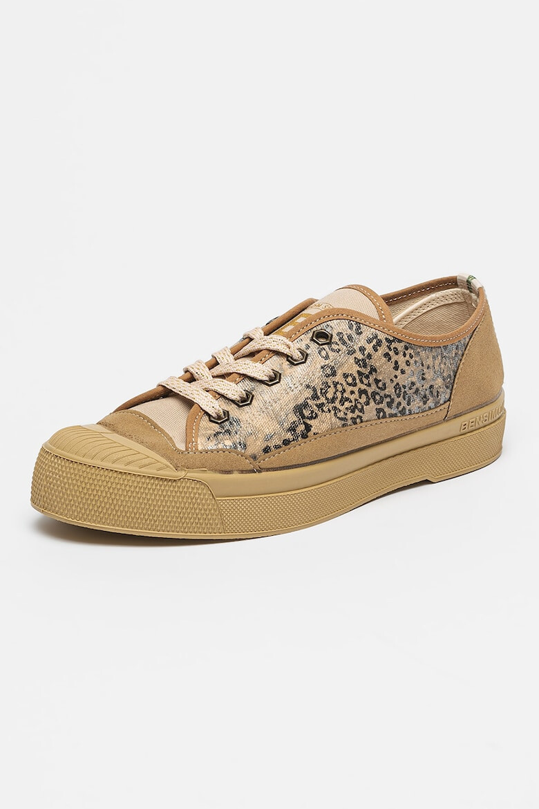 Bensimon Tenisi din material textil cu animal print - Pled.ro