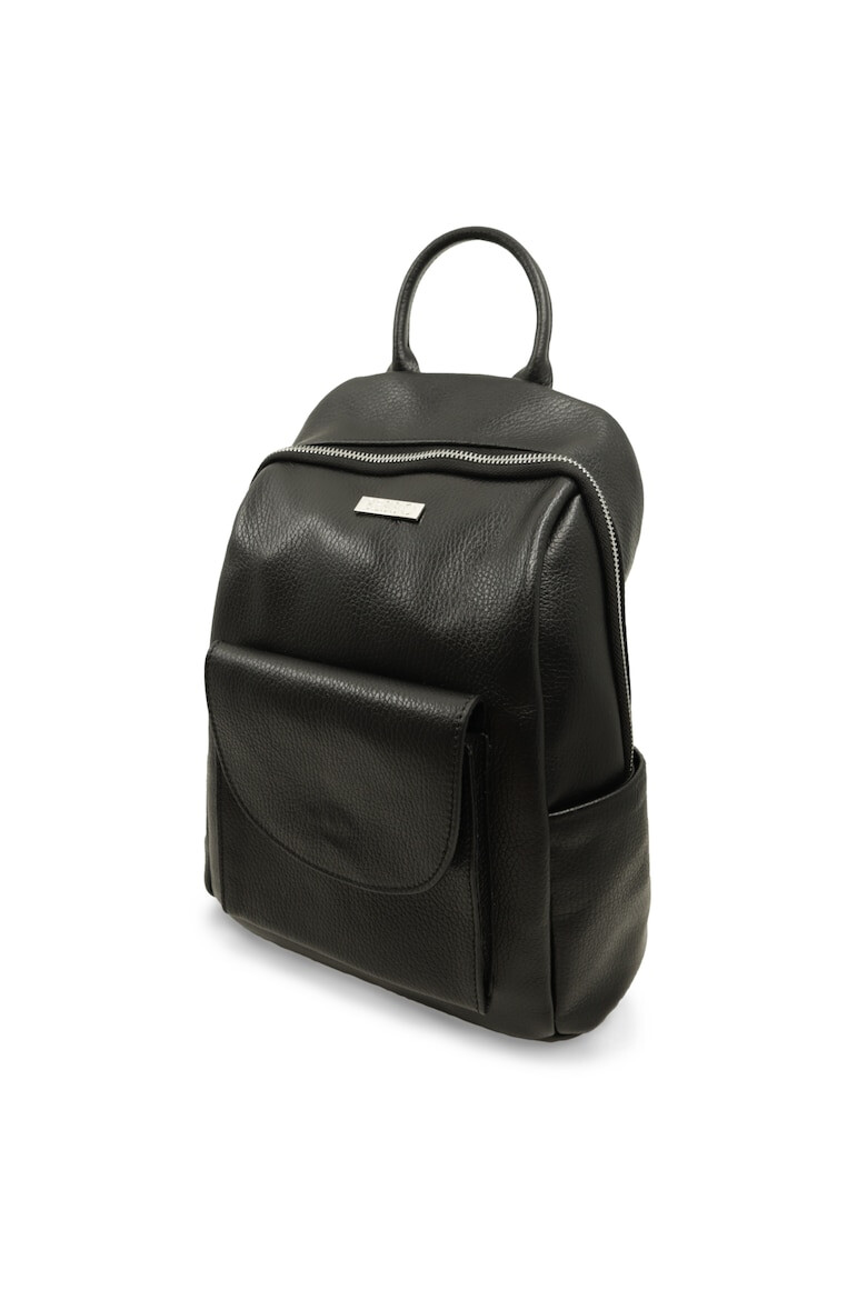 BESSO Rucsac din piele naturala Classico Versatile Negru - Pled.ro