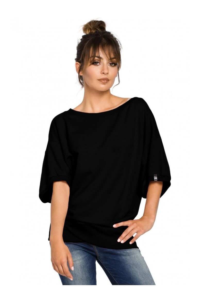 BeWear Tricou dama. Bumbac/Poliester. Negru. - Pled.ro