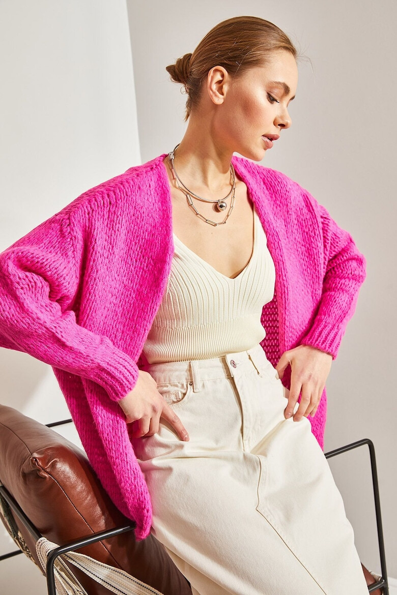 Bianco Lucci Cardigan fara inchidere - Pled.ro