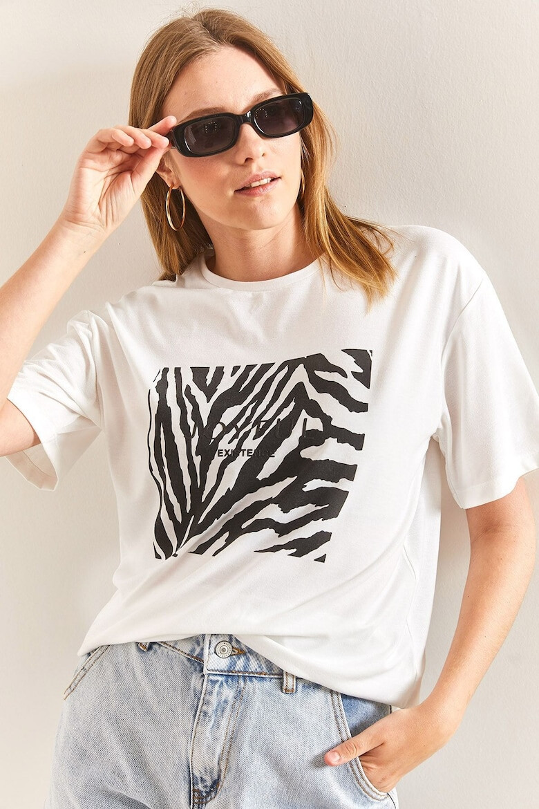 Bianco Lucci Tricou cu imprimeu zebra - Pled.ro