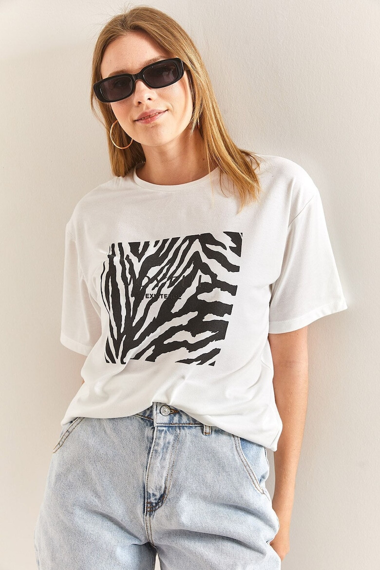 Bianco Lucci Tricou cu imprimeu zebra - Pled.ro