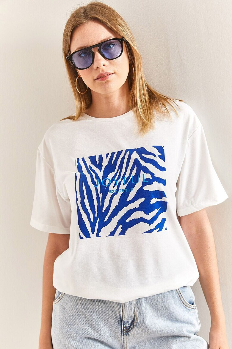 Bianco Lucci Tricou cu imprimeu zebra - Pled.ro