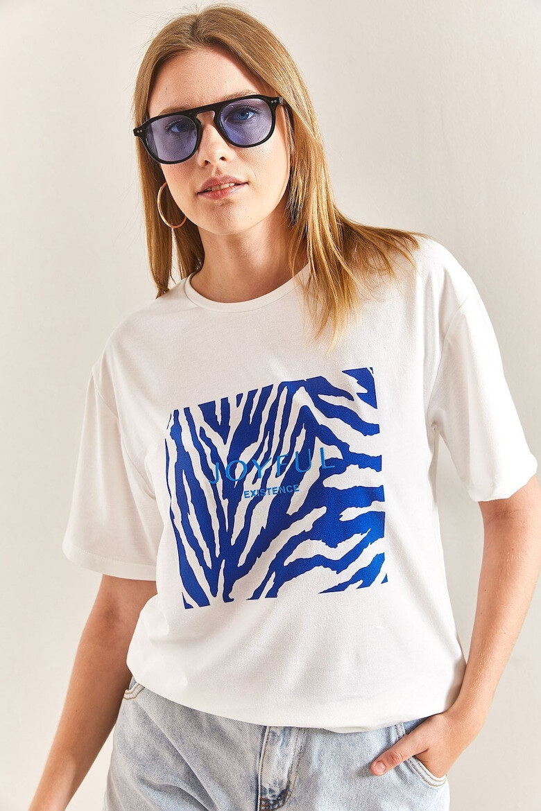 Bianco Lucci Tricou cu imprimeu zebra - Pled.ro