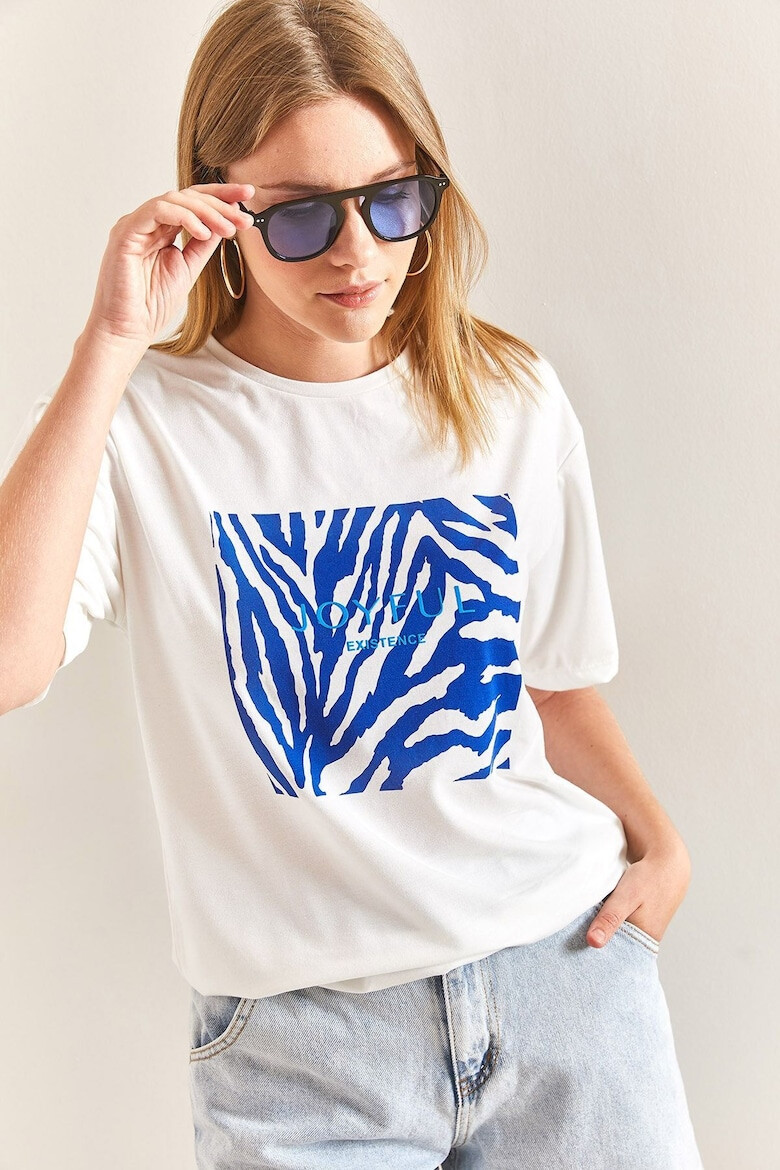 Bianco Lucci Tricou cu imprimeu zebra - Pled.ro