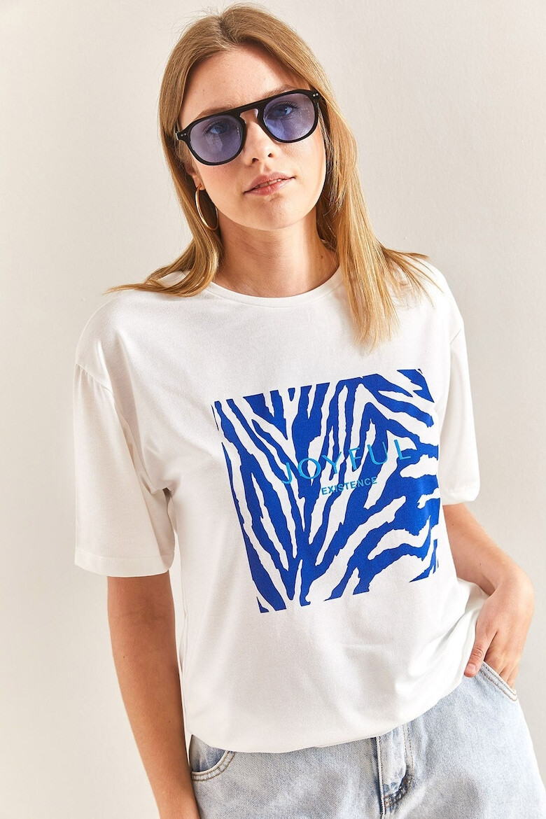 Bianco Lucci Tricou cu imprimeu zebra - Pled.ro