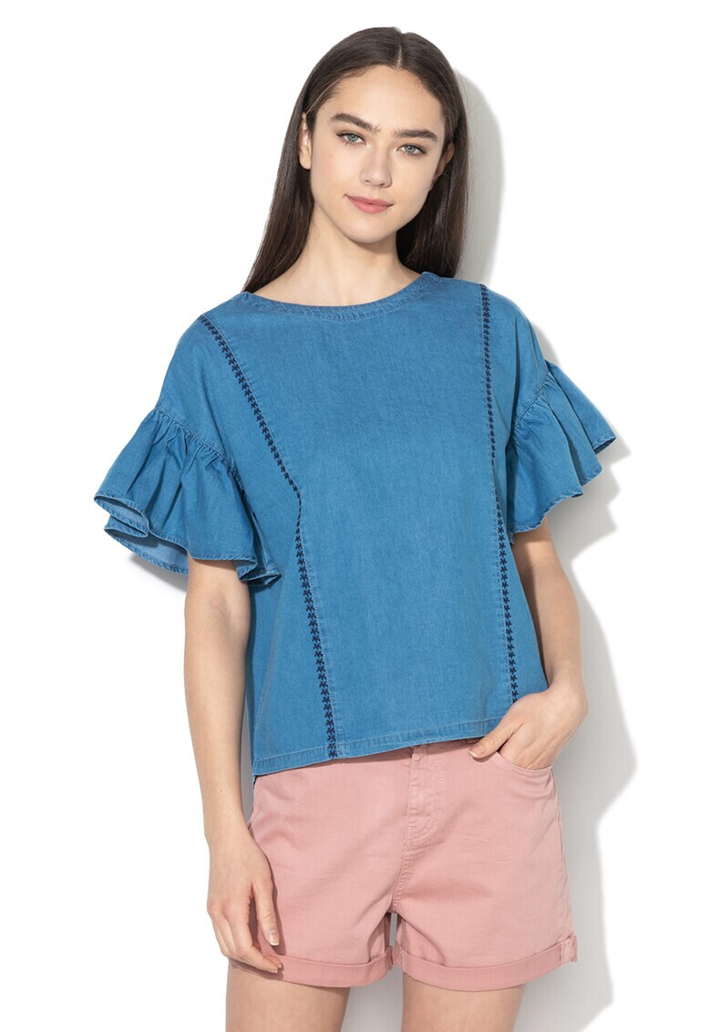 Big Star Bluza din chambray Leontina - Pled.ro