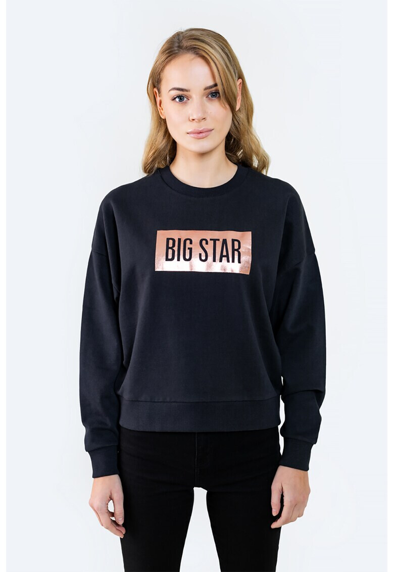 Big Star Bluza sport cu imprimeu logo metalizat - Pled.ro