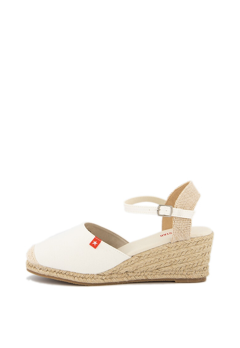 Big Star Espadrile cu talpa wedge si detaliu tesut - Pled.ro