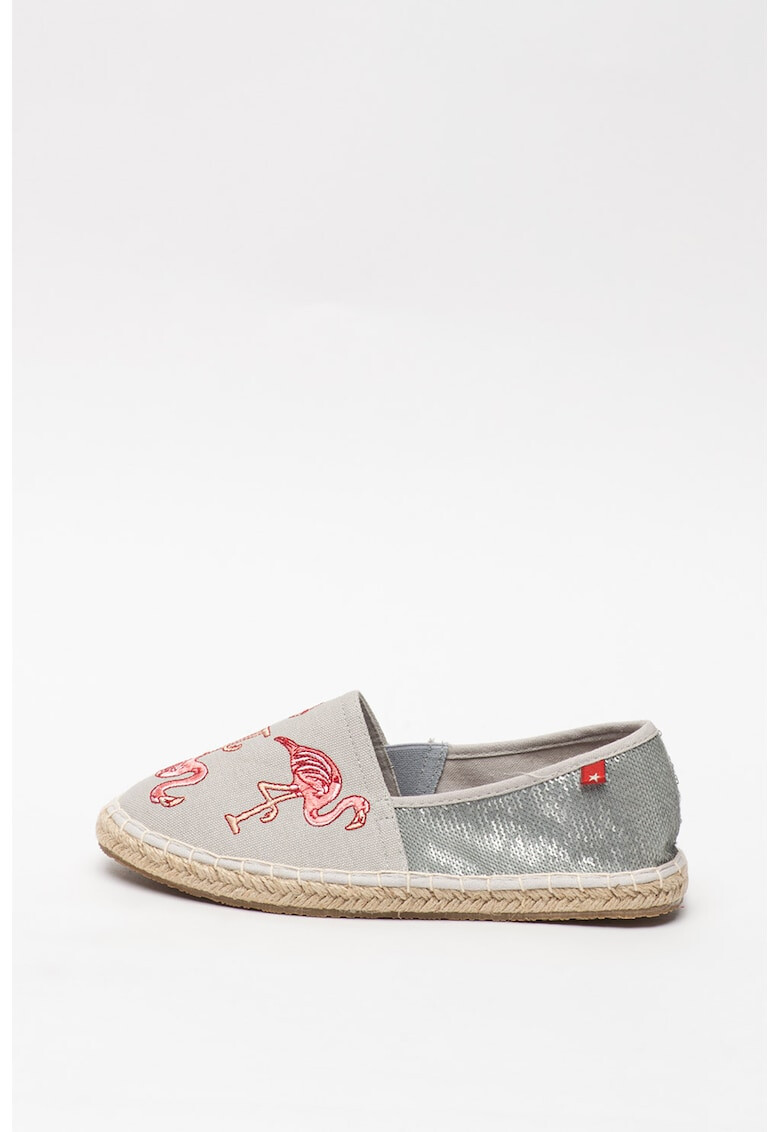 Big Star Espadrile din material textil cu detalii brodate - Pled.ro