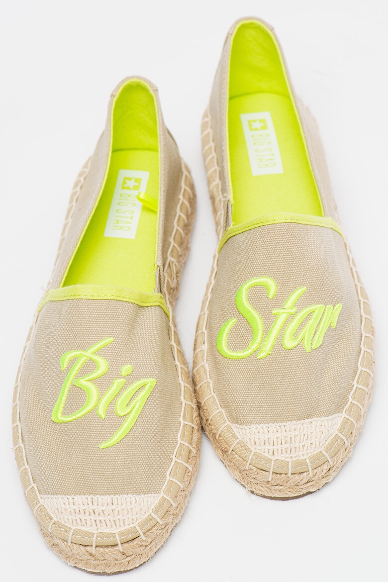 Big Star Espadrile din material textil cu logo brodat - Pled.ro