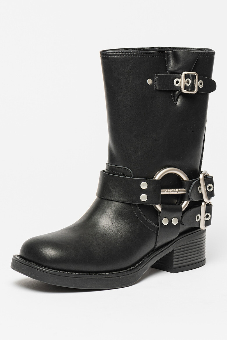 Big Star Ghete biker mid-calf din piele - Pled.ro