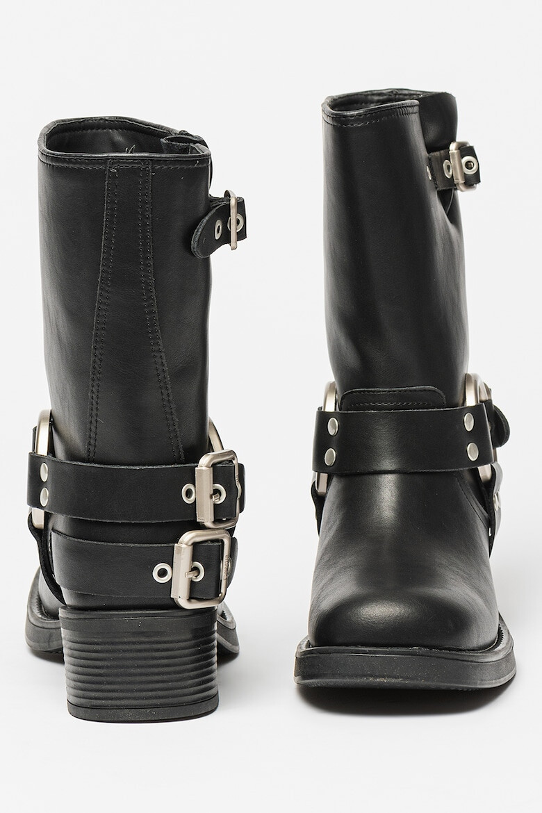 Big Star Ghete biker mid-calf din piele - Pled.ro