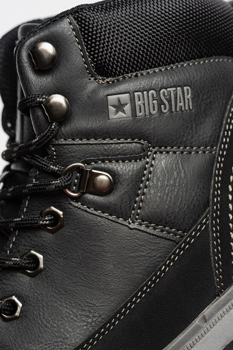 Big Star Ghete de piele ecologica cu garnituri textile - Pled.ro