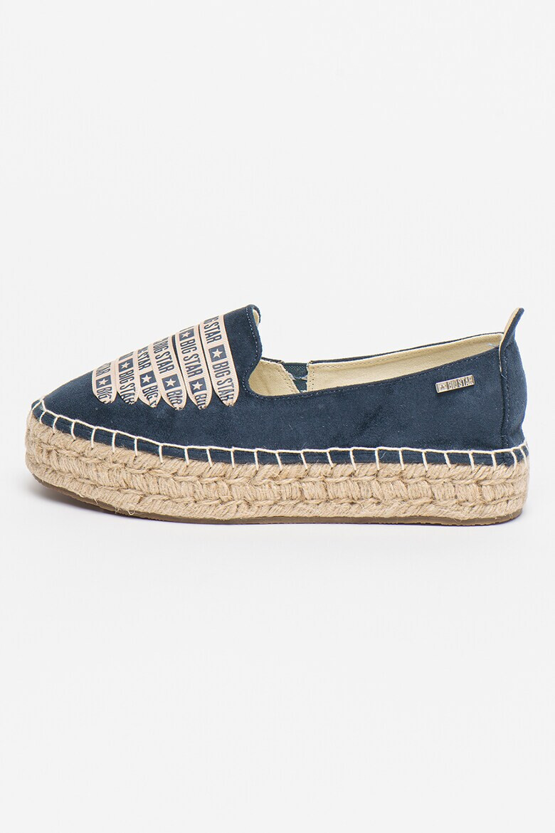 Big Star Mocasini tip espadrile cu sireturi decorative - Pled.ro