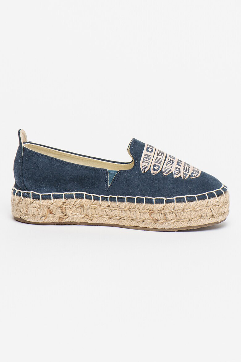 Big Star Mocasini tip espadrile cu sireturi decorative - Pled.ro