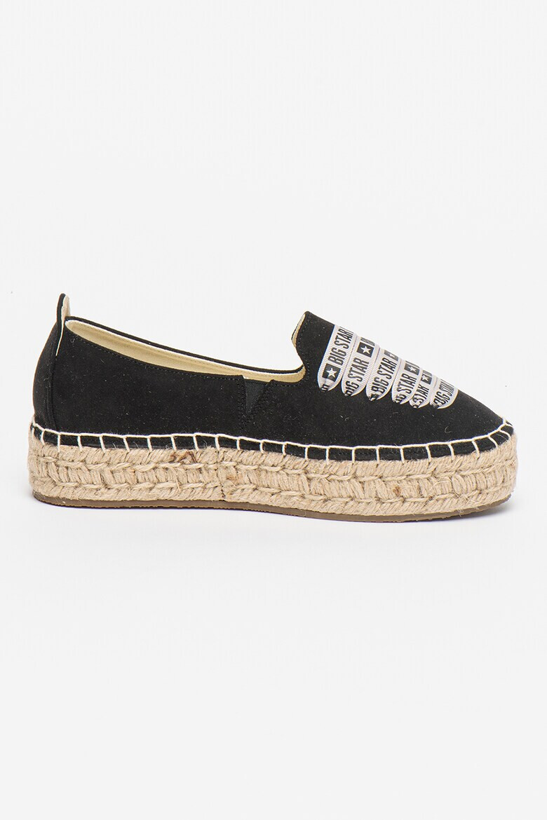 Big Star Mocasini tip espadrile cu sireturi decorative - Pled.ro