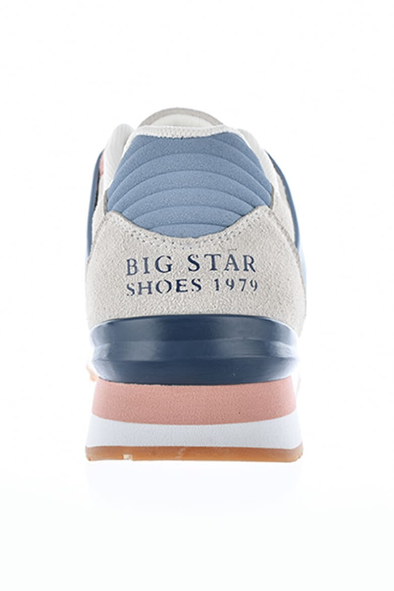 Big Star Pantofi sport de piele intoarsa ecologica cu garnituri de plasa - Pled.ro