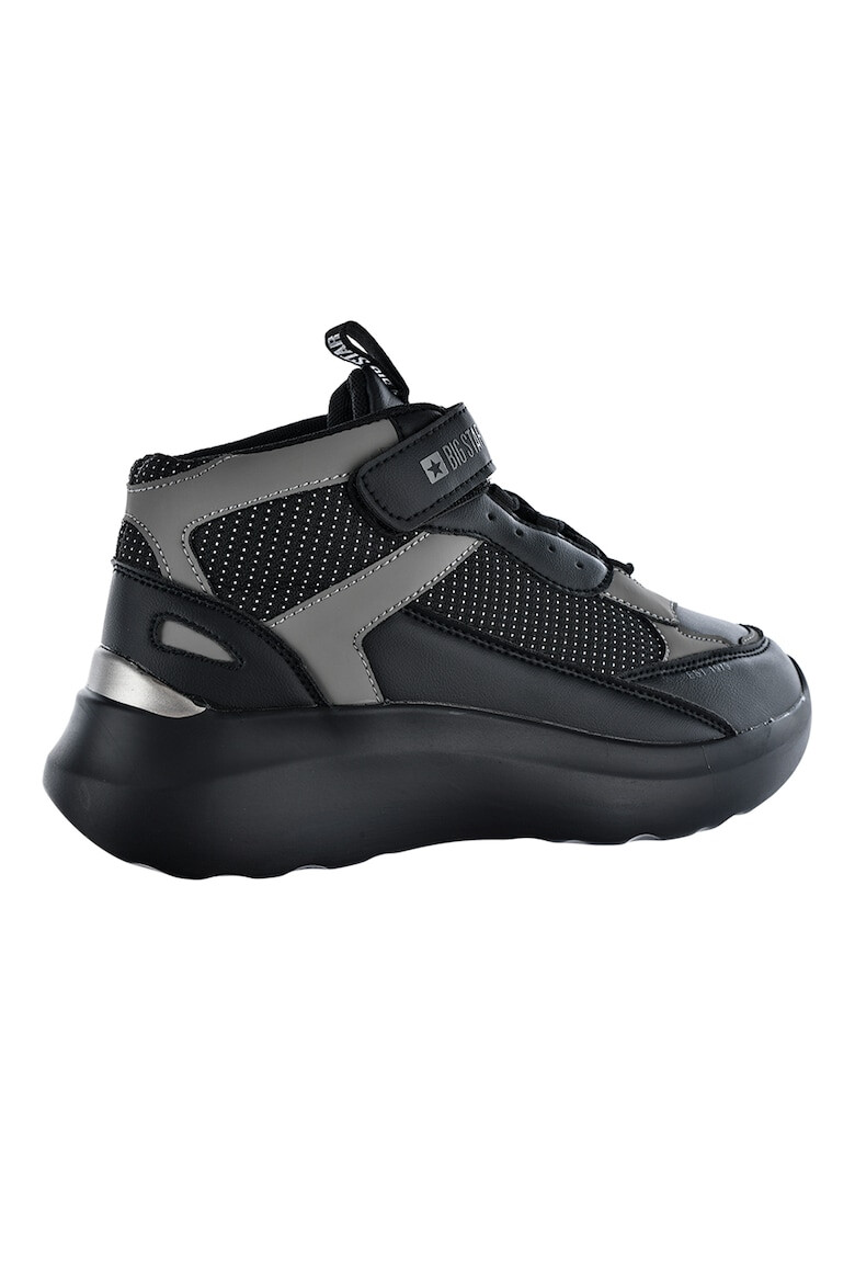 Big Star Pantofi sport din piele ecologica cu talpa wedge si segment cu inchidere velcro - Pled.ro