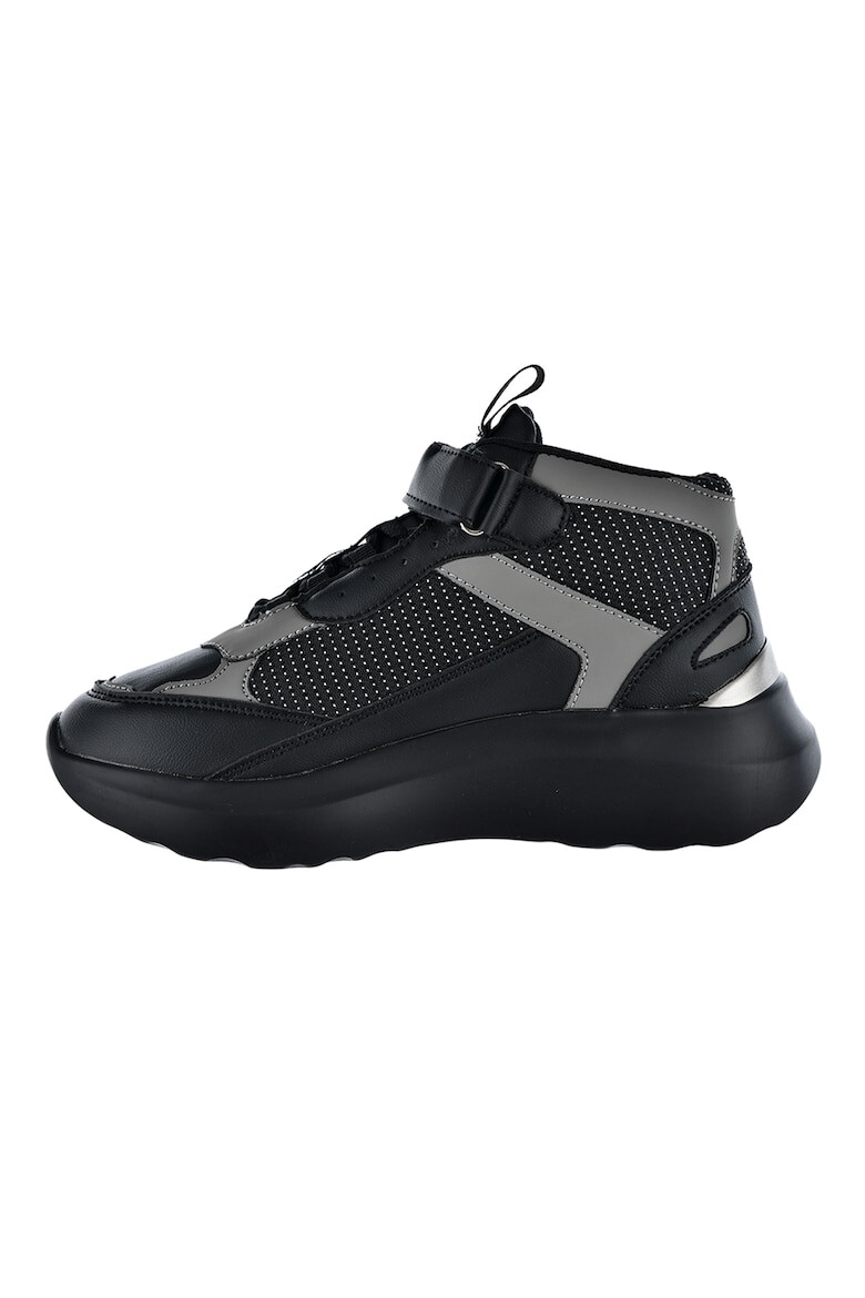 Big Star Pantofi sport din piele ecologica cu talpa wedge si segment cu inchidere velcro - Pled.ro