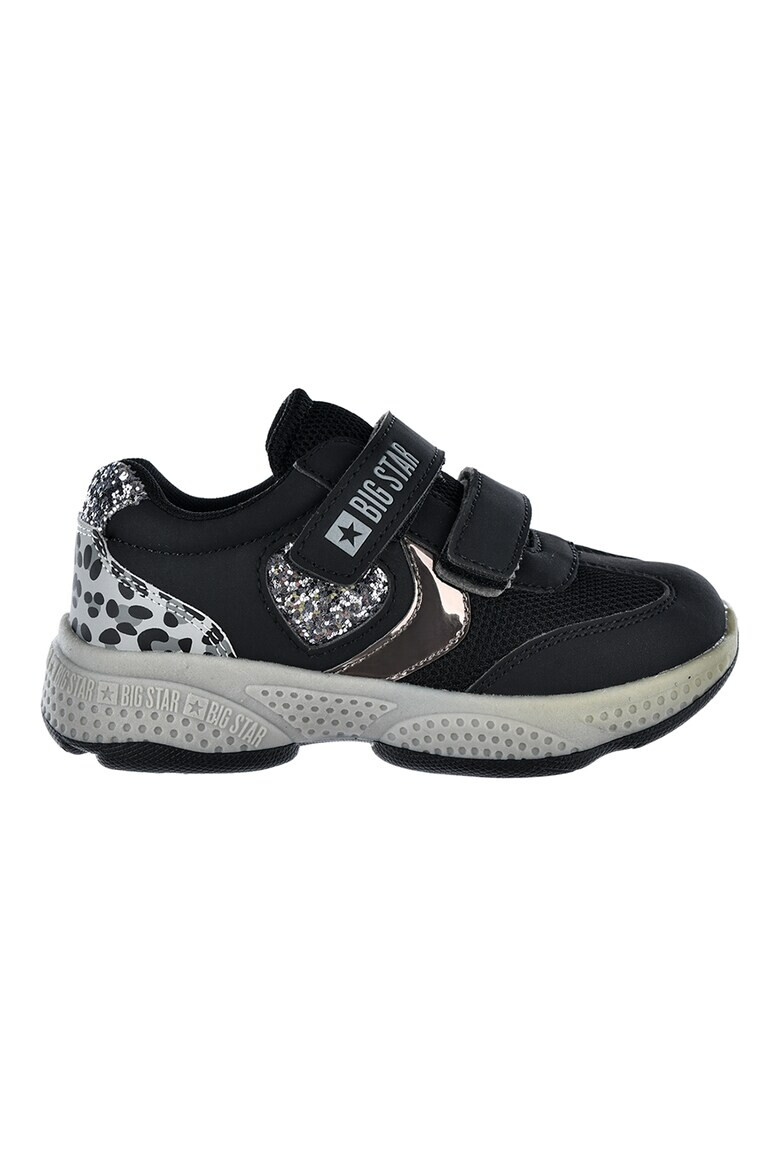 Big Star Pantofi sport din plasa si piele ecologica cu detalii cu animal print si stralucitoare - Pled.ro