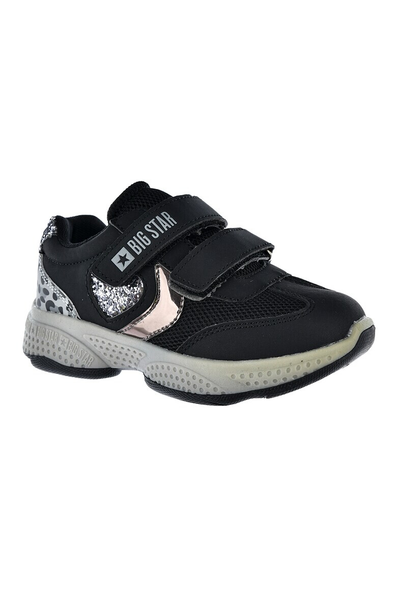 Big Star Pantofi sport din plasa si piele ecologica cu detalii cu animal print si stralucitoare - Pled.ro