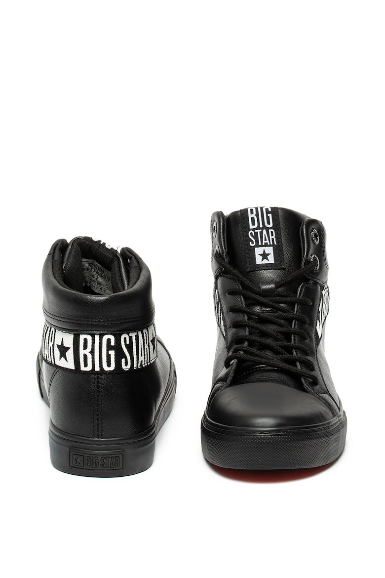 Big Star Pantofi sport mid-high de piele ecologica cu detaliu logo - Pled.ro