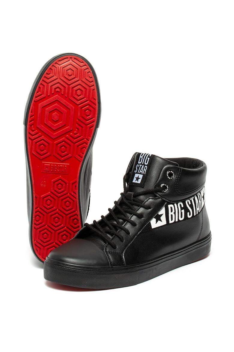 Big Star Pantofi sport mid-high de piele ecologica cu detaliu logo - Pled.ro