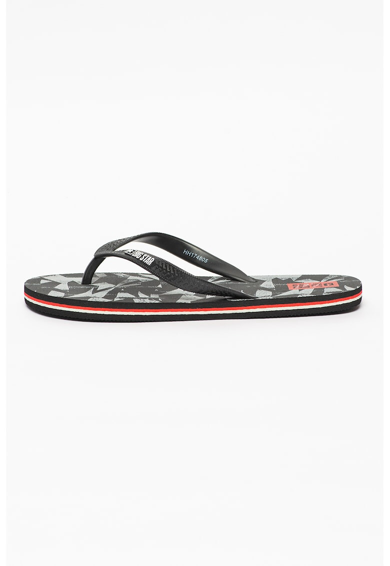 Big Star Papuci flip flop cu imprimeu - Pled.ro