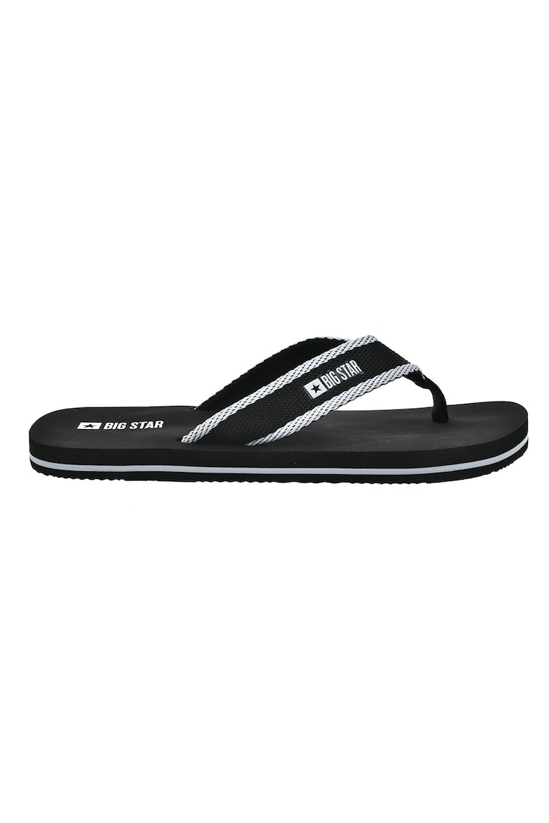 Big Star Papuci flip-flop din material textil cu detaliu logo - Pled.ro