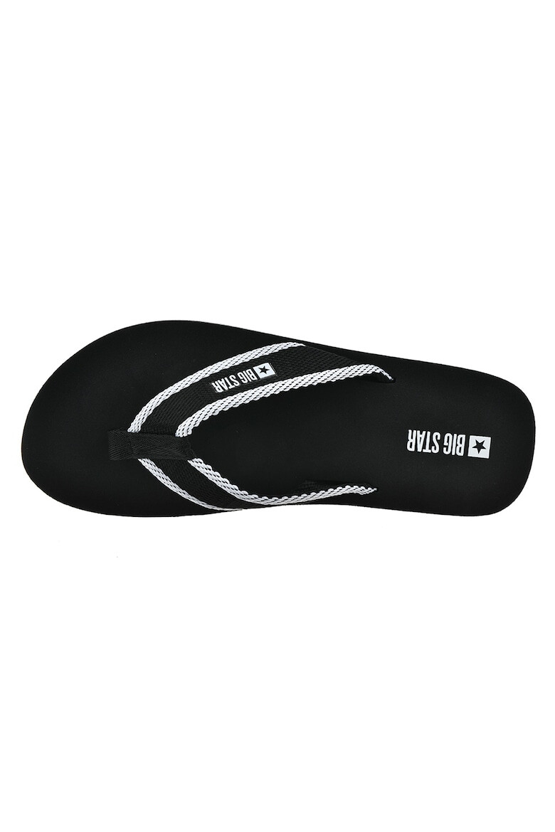 Big Star Papuci flip-flop din material textil cu detaliu logo - Pled.ro