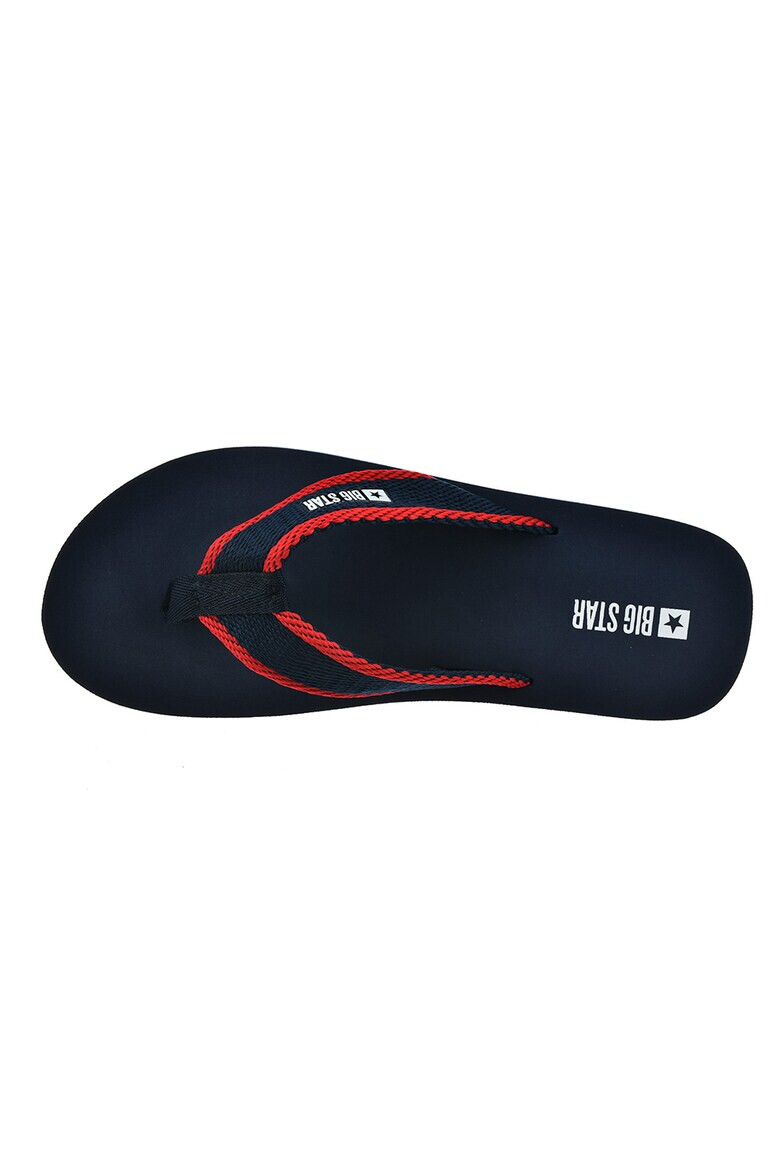 Big Star Papuci flip-flop din material textil cu detaliu logo - Pled.ro