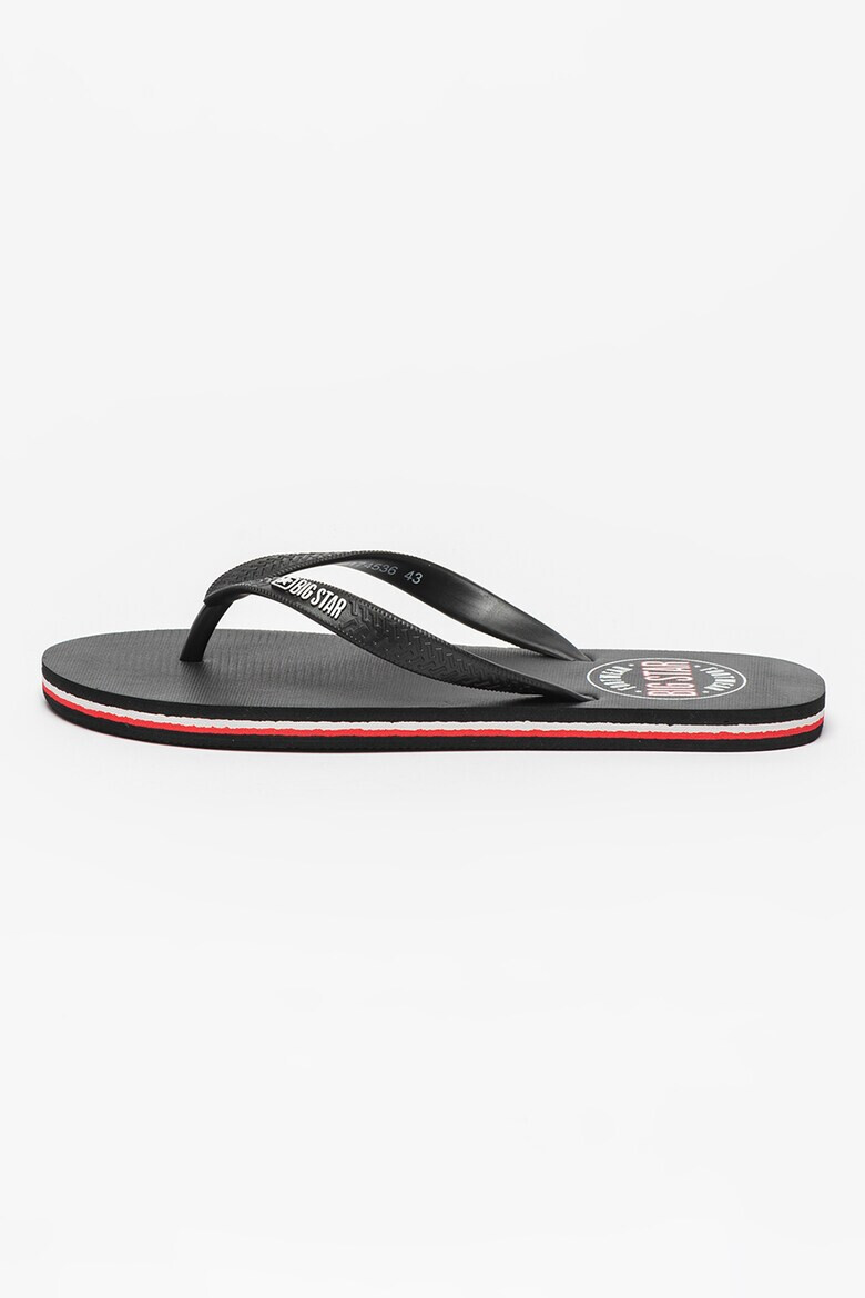 Big Star Papuci flip-flop texturati cu detaliu logo - Pled.ro